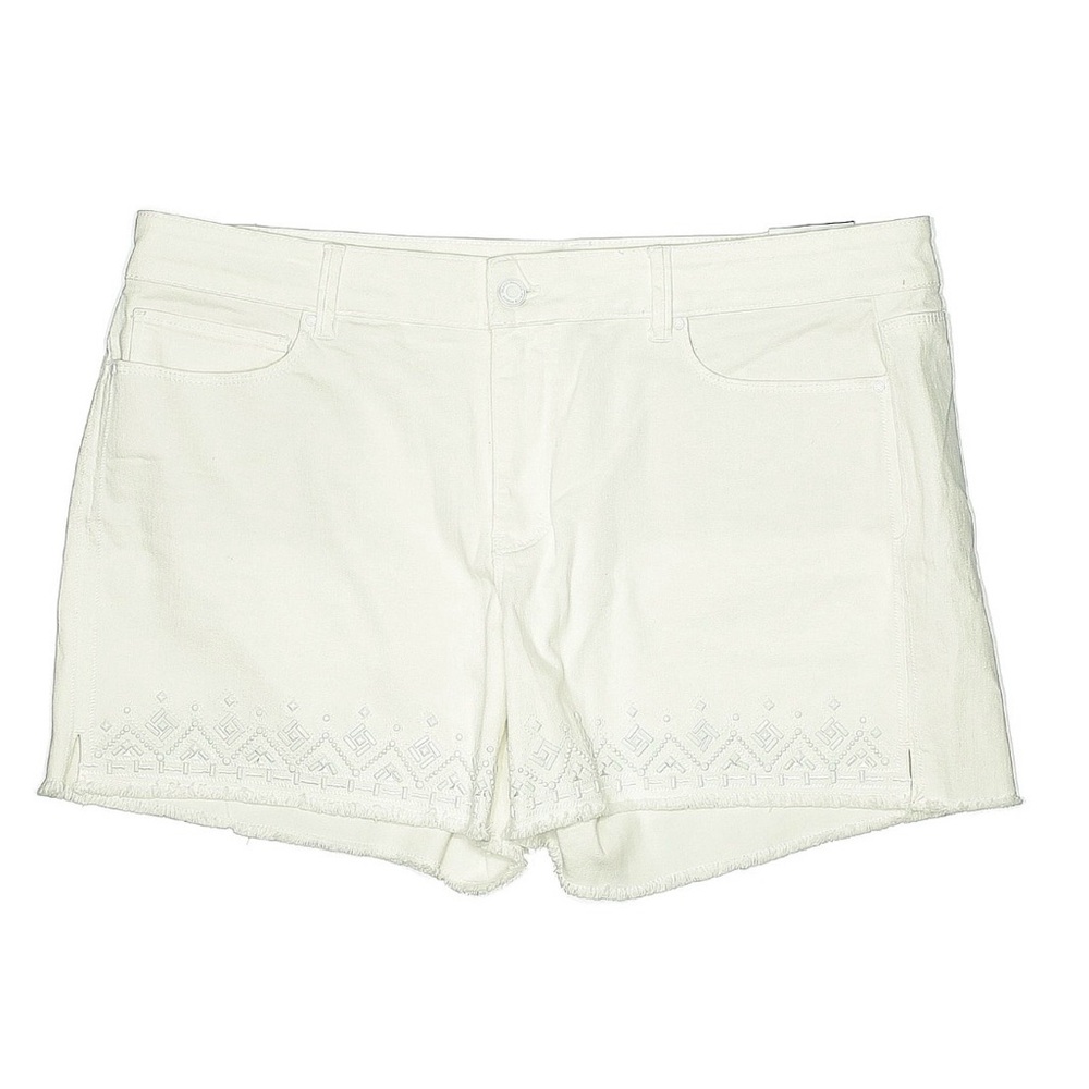 NWT White House Black Market Embellished Denim Shorts Size 14